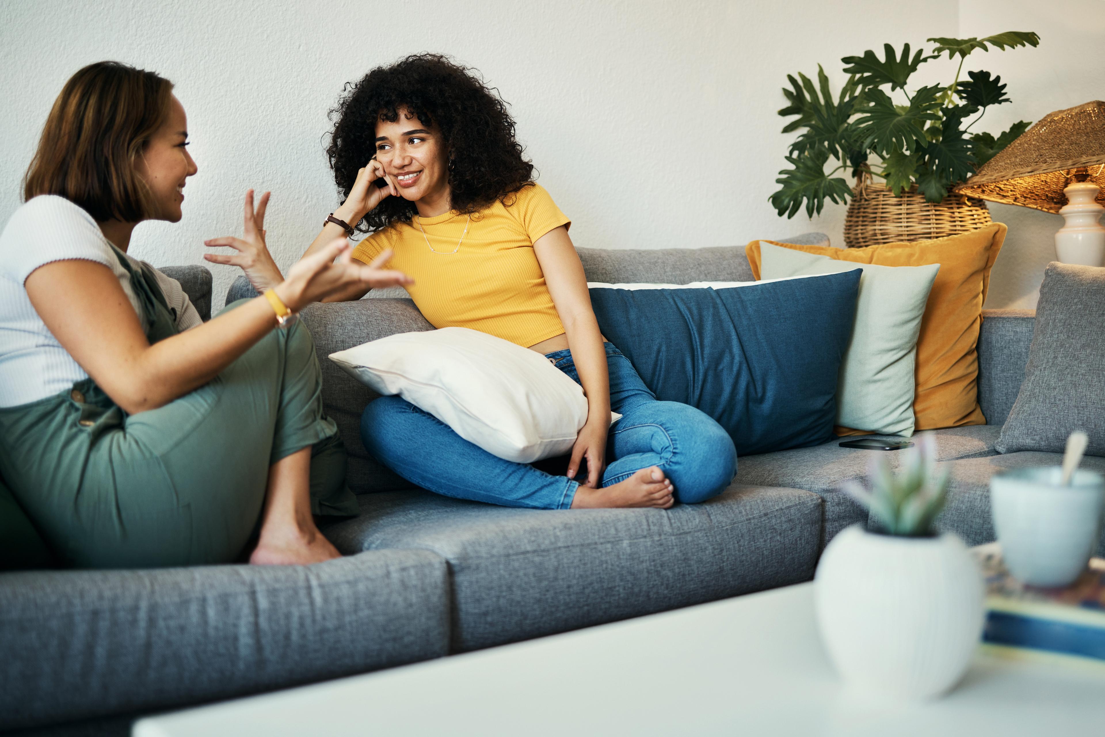 Heart-to-Heart on the Sofa